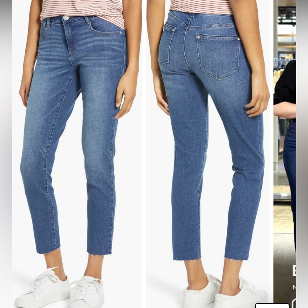 Ab'Solution Raw Hem Ankle Skinny Jeans
Wit & Wisdom
